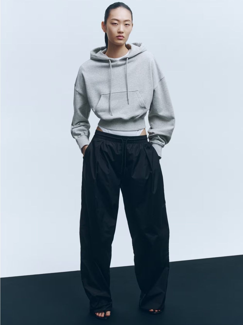 WARDROBE.NYC X H&M Cropped Hoodie NWT
